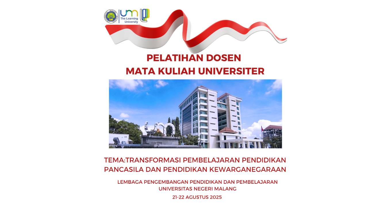 Pelatihan MKU Pelatihan Dosen MKU PP dan PKN Bacth 1